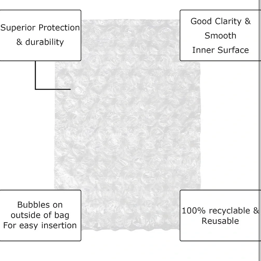 200 Pack 4x6 Inch Bubble Cushion Double Walled Wrap Bags New